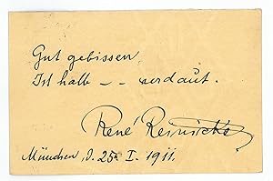 Image du vendeur pour Autograph quotation signed. mis en vente par Antiquariat INLIBRIS Gilhofer Nfg. GmbH