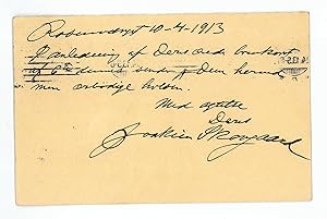 Seller image for Autograph quotation signed. for sale by Antiquariat INLIBRIS Gilhofer Nfg. GmbH