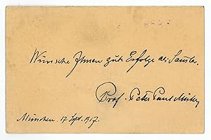 Bild des Verkufers fr Autograph quotation signed. zum Verkauf von Antiquariat INLIBRIS Gilhofer Nfg. GmbH