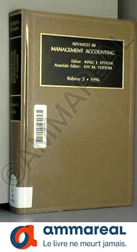 Seller image for Advances in Management Accounting for sale by Ammareal