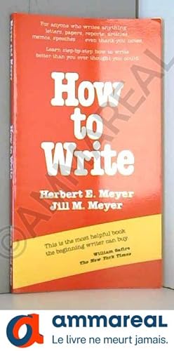 Imagen del vendedor de How to Write a la venta por Ammareal