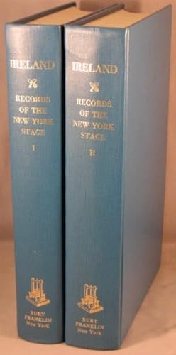 Seller image for Records of the New York Stage from 1750 to 1860. 2 volumes. for sale by Bucks County Bookshop IOBA