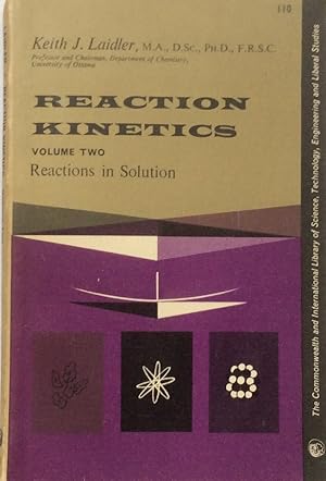 Bild des Verkufers fr Reaction Kinetics, Volume two. zum Verkauf von Jay's Basement Books