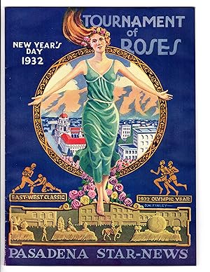 TOURNAMENT OF ROSES Pictorial Souvenir 1932 Olympics with Original Envelope