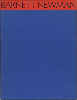 Seller image for Barnett Newman: October 21, 1971 - January 10, 1972 (Original exhibition checklist for the 1971 retrospective) for sale by Royal Books, Inc., ABAA