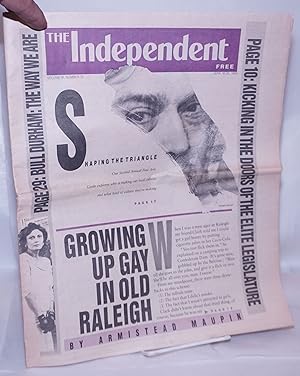 Immagine del venditore per The Independent: vol. 6, #12, June 16-29, 1988: Growing Up Gay in Old Raleigh by Armistead Maupin venduto da Bolerium Books Inc.