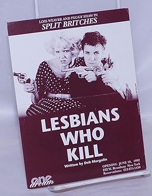 Seller image for Split Britches: Lesbians Who Kill [postcard] opening June 10, 1992 for sale by Bolerium Books Inc.