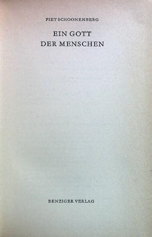 Immagine del venditore per Ein Gott der Menschen. venduto da books4less (Versandantiquariat Petra Gros GmbH & Co. KG)