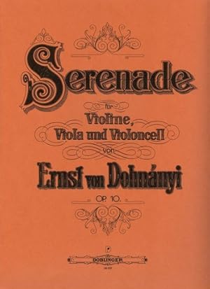 Bild des Verkufers fr Serenade C-Dur op.10 fr Streichtrio zum Verkauf von moluna