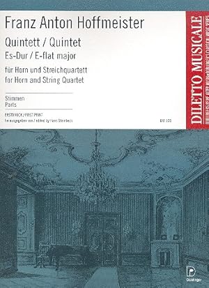 Bild des Verkufers fr Quintett Es-Dur f ¼r Horn, 2 Violinen, Viola und Violoncello Stimmen zum Verkauf von moluna