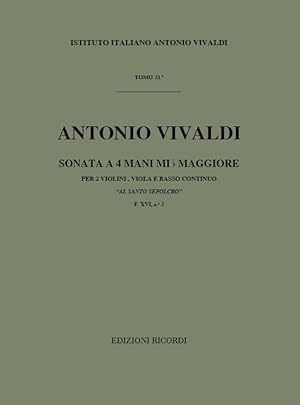 Seller image for Sonata a 4 mi bemol maggiore F.XVI:2 per 2 violini, viola e bc partitura for sale by moluna