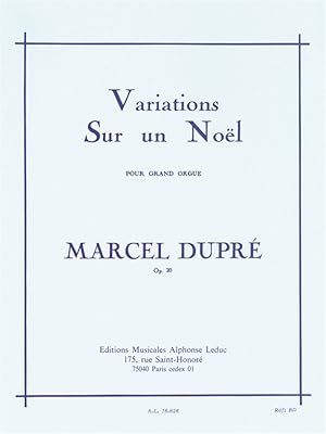 Bild des Verkufers fr Variations sur un noel op.20 pour orgue zum Verkauf von moluna