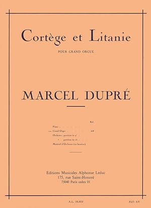 Seller image for Cortege et litanie pour grande orgue for sale by moluna