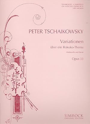 Bild des Verkufers fr Rokoko-Variationen op.33 f ¼r Violoncello und Orchester f ¼r Violoncello und Klavier zum Verkauf von moluna