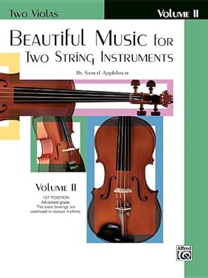 Imagen del vendedor de Beautiful Music for Two String Instruments, Bk 2: 2 Violas a la venta por moluna