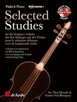 Bild des Verkufers fr Selected studies (+CD) for beginner viola and piano Dezaire, Nico, arr. zum Verkauf von moluna