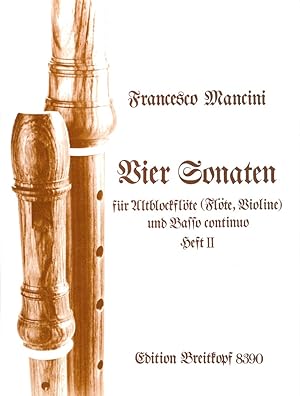 Bild des Verkufers fr 4 Sonaten Band 2 fr Altblockfloete (Floete, Violine) und Bc zum Verkauf von moluna