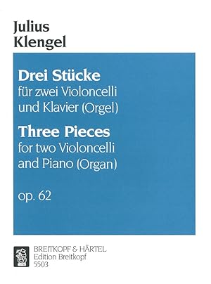 Bild des Verkufers fr 3 Stcke op.62 fr 2 Violoncelli und Klavier zum Verkauf von moluna