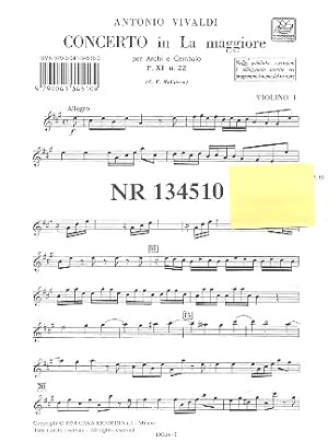 Seller image for CONCERTO RE MAGGIORE OP.3,9 PER VIOLINO, ARCHI E BC, STIMMENSATZ (3-3-2-2-1, SOLO, CEMB) for sale by moluna