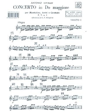 Seller image for Concerto in do RV425 per mandolino, archi e cembalo materiale cplt. (3-3-2-2-1) for sale by moluna