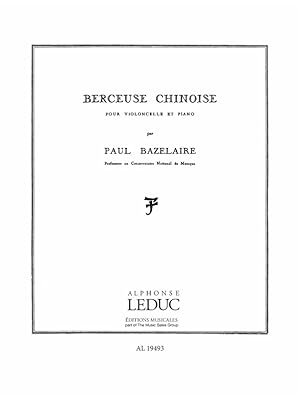 Bild des Verkufers fr Berceuse chinoise op.115 pour violoncelle et piano zum Verkauf von moluna
