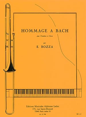 Bild des Verkufers fr Hommage  Bach pour trombone et piano zum Verkauf von moluna