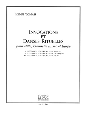 Seller image for Invocations et danses rituelles for flute, clarinet and harp score and parts for sale by moluna