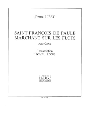 Image du vendeur pour Saint Francois de Paule Marchant sur les flots pour orgue mis en vente par moluna