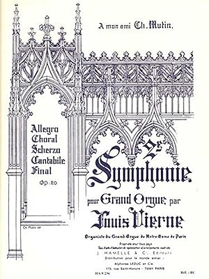 Bild des Verkufers fr Symphonie mi mineur no.2 op.20 pour orgue zum Verkauf von moluna