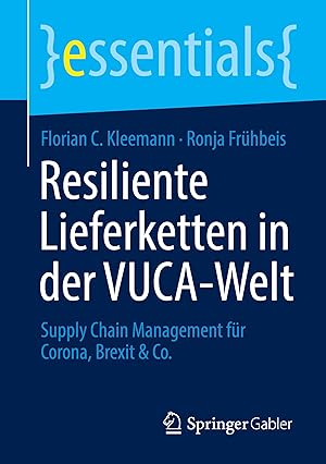 Seller image for Resiliente Lieferketten in der VUCA-Welt for sale by moluna