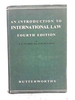 Bild des Verkufers fr An Introduction to International Law zum Verkauf von World of Rare Books