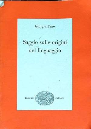 Seller image for Saggio sulle origini del linguaggio for sale by Librodifaccia