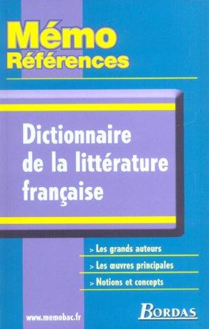 Dictionnaire de la littérature française