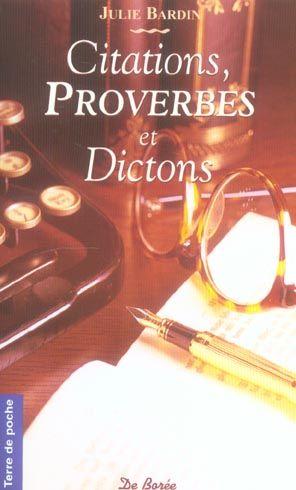 Citations, proverbes et dictons de chez nous