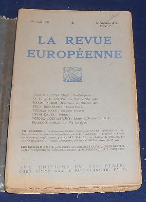 Seller image for La Revue Europenne n2 for sale by Librairie Sedon