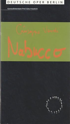 Bild des Verkufers fr Programmheft Giuseppe Verdi NABUCCO 5. Mrz 2000 zum Verkauf von Programmhefte24 Schauspiel und Musiktheater der letzten 150 Jahre