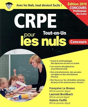 Seller image for CRPE pour les nuls ; concours ; tout-en-un (dition 2019) for sale by Chapitre.com : livres et presse ancienne