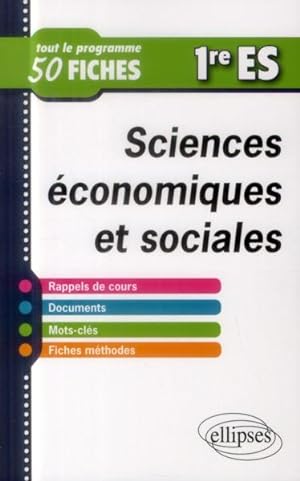 sciences economiques et sociales apremiere es en fiches