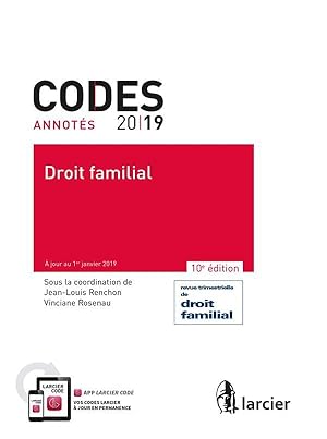 Image du vendeur pour code annot ; droit familial (dition 2019) mis en vente par Chapitre.com : livres et presse ancienne