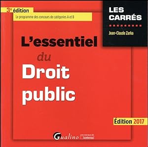 l'essentiel du droit public (édition 2017)