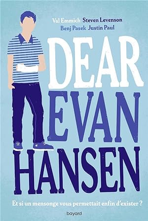 Seller image for dear Evan Hansen for sale by Chapitre.com : livres et presse ancienne