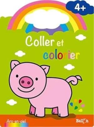 coller et colorier ; cochon
