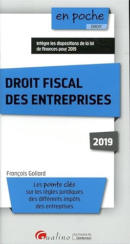 droit fiscal des entreprises (édition 2019)