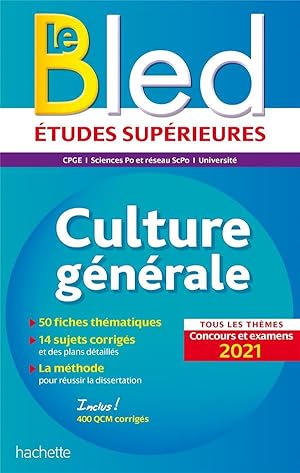 Image du vendeur pour Bled suprieur : le bled tudes suprieures ; culture gnrale, concours et examens (dition 2021) mis en vente par Chapitre.com : livres et presse ancienne