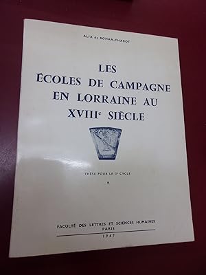 Les écoles de campagne en Lorraine au XVIIIe siècle