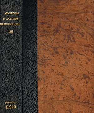 Seller image for Archives d'anatomie microscopique. Tome XXV, 1929 for sale by Biblioteca di Babele