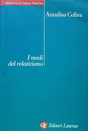 Bild des Verkufers fr I modi del relativismo zum Verkauf von Librodifaccia