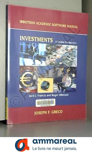 Seller image for Investments: A Global Perspective (Ibbotson Academic Software Manual) for sale by Ammareal