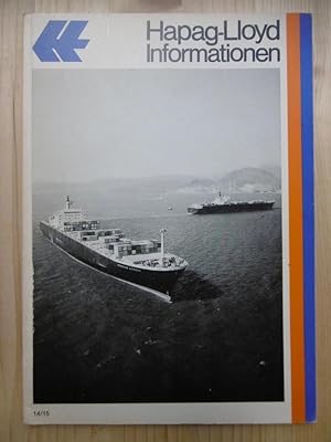 Seller image for Hapag-Lloyd Informationen: Ausgabe 14/15, 1976. (Die dritte Flotte) [Hrsg.: Hapag-Lloyd AG, Hamburg] for sale by Antiquariat Steinwedel