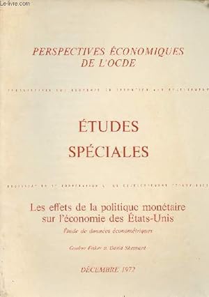 Imagen del vendedor de Perspectives conomiques de l'OCDE : Etudes sociales - Les effets de la politique montaire sur l'conomie des Etats-Unis, tude de donnes conomtriques - Dcembre 1972 a la venta por Le-Livre